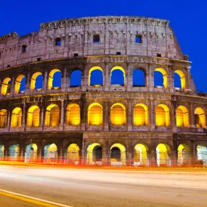 Colosseum at dusk