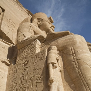 Colossus of Ramses II (top), Queen Nefertari (bottom), Sun Temple, Abu Simbel Temples