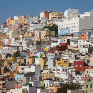 Edificios coloreados en Las Palmas. Edificios coloreados en Las Palmas.