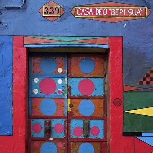 Colourful, multi-coloured, multi coloured, multicoloured, abstract, shapes, door