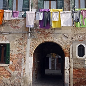 Colourful Venetian facade