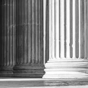 Column detail in Propylaen, Munich