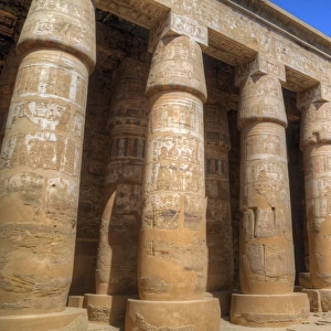 Columns of the Temple of Khonsu, Karnak Temple Complex