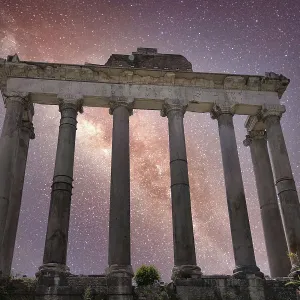 Columns of the Temple and Milky Way, Rome Columns of the Temple and Milky Way, Rome