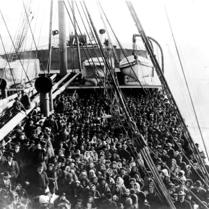 Immigrants on the SS Patricia, Print Immigrants on the SS Patricia, Print