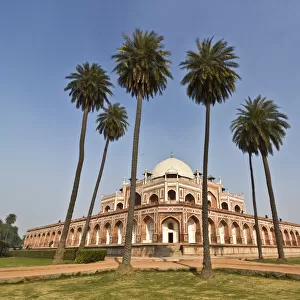 Complete view of Humayuns Tomb - a UNESCO World Heritage Site