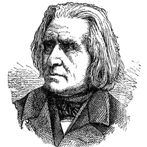 Franz Liszt Engraving Print 1894 Franz Liszt Engraving Print 1894