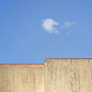 Concrete Wall And Cloud