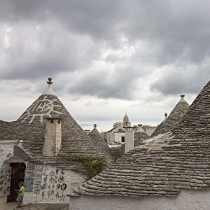 The conical roofs of the Trulli Alberobello