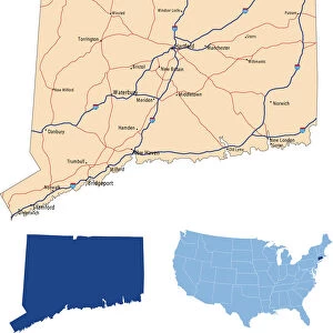 Connecticut road map