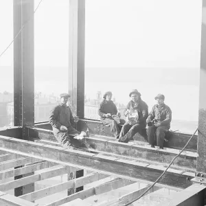 Construction Workers Enjoying Lunch Construction Workers Enjoying Lunch