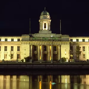 Cork City, City Hall At Night