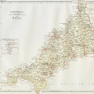 Cornwall map 1884