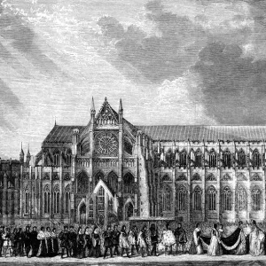 Coronation procession of Anne Boleyn to Westminster Abbey Coronation procession of Anne Boleyn to Westminster Abbey