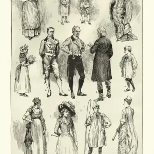 Costumes at the Randolph Caldecott memorial party, 1891 Costumes at the Randolph Caldecott memorial party, 1891