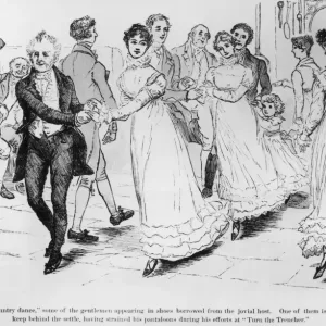Country Dancing Print, circa 1825 Country Dancing Print, circa 1825