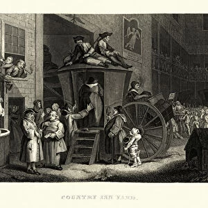 Country Inn Yard at the Time of an Election, Hogarth