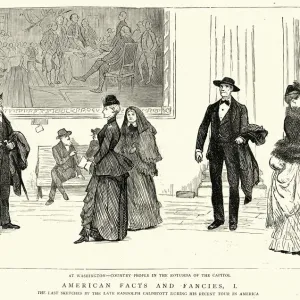 Country people in the Rotunda of the Capitol, Washington, 1880s Country people in the Rotunda of the Capitol, Washington, 1880s