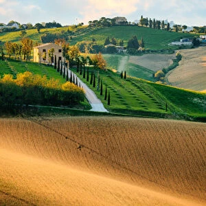 Countryside, Marche region landscape, Central Italy