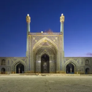 Courtyard and iwan of Masjed-e Shah'Mosque ('Shah Mosque Courtyard and iwan of Masjed-e Shah'Mosque ('Shah Mosque