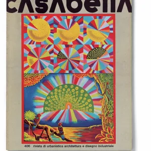 "Cover of Casabella, N. 406, August 1975, 20th Century, graphic, 31 x 24, 5 cm"