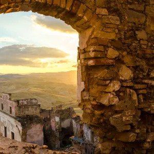 Travel Destinations Canvas Print Collection: Craco