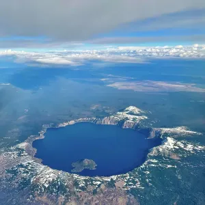 Crater Lake as seen from above Crater Lake as seen from above
