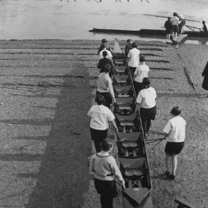 Crew Carries Boat