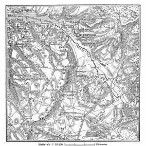 Crimean War - Battle of Inkermann, map of battlefield