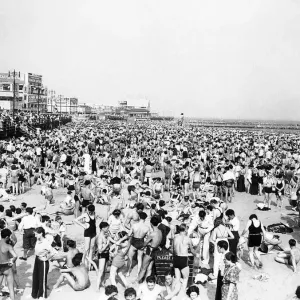 Crowd At Coney Island Crowd At Coney Island