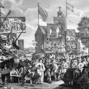 Crowded London Street Print Crowded London Street Print