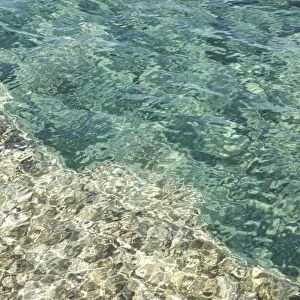 Crystal clear turquoise waters on the coast of an Balearic Island, Balearic Islands, Spain, Europe