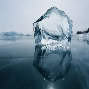 Baikal Lake Crystall Ice Print