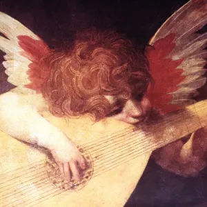 Cupid Playing the Lute Print Cupid Playing the Lute Print