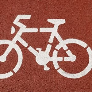 Cycle lane, pictogram