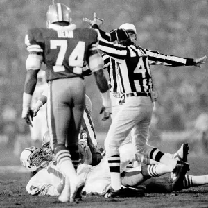 Dan Marino Sacked Game Action - Super Bowl XIX