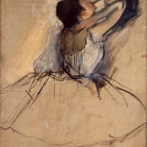 Dancer, c. 1874. Artist: Degas, Edgar (1834-1917) Dancer, c. 1874. Artist: Degas, Edgar (1834-1917)