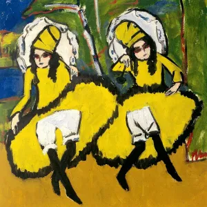 Two Dancers, 1910-1911. Artist: Kirchner, Ernst Ludwig (1880-1938) Two Dancers, 1910-1911. Artist: Kirchner, Ernst Ludwig (1880-1938)