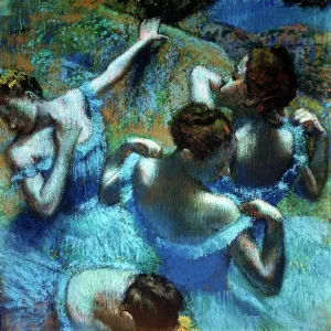 Dancers in Blue, c1898. Artist: Edgar Degas Dancers in Blue, c1898. Artist: Edgar Degas