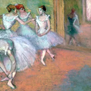 Four Dancers in the Foyer, late 19th-early 20th century. Artist: Edgar Degas