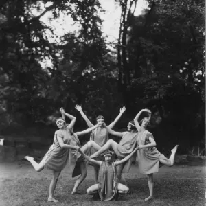 Margaret Morris dance troupe print circa 1927