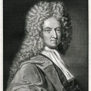 Daniel Defoe Engraving Print (1837)