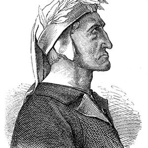 Dante Alighieri profile portrait