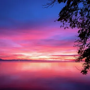 Lindau Twilight Lake Print Lindau Twilight Lake Print