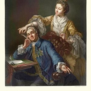 David Garrick with his Wife Eva-Maria Veigel 17th Century