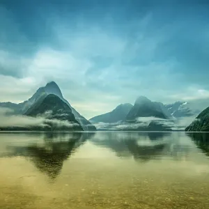 Dawn at Milford Sound, New Zealand