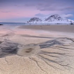 Dawn on Skagsanden beach Flakstad Norway Dawn on Skagsanden beach Flakstad Norway