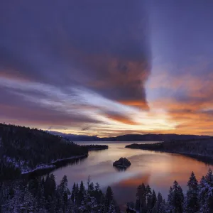 Dawn Sky Over Emerald Bay, Lake Tahoe