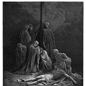 The dead Christ engraving 1870
