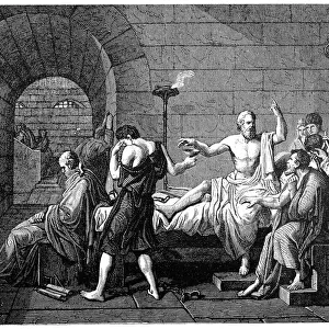 Death of Socrates by poison, 469-399 B. C